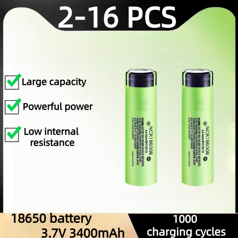 Vape Battery 18650 - Batería NCR18650 de 3400mAh, Nueva y