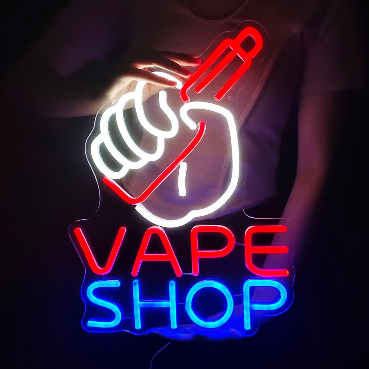 Vaping Shop - VAPE Shop-letrero de neón para tienda