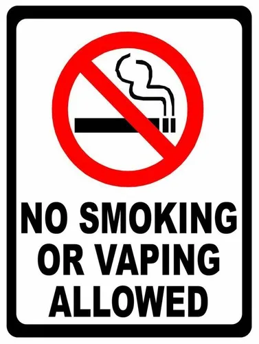 Vaping Area - Placa/letrero metálico de estilo retro que