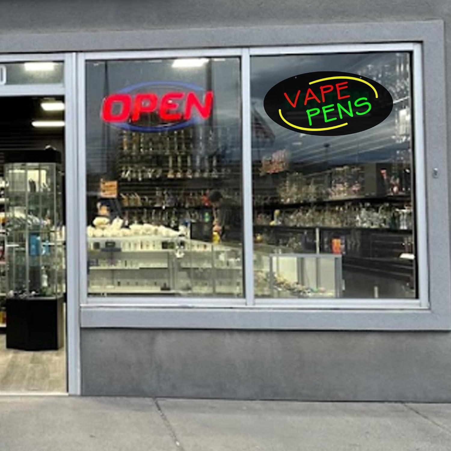 Letrero de neón con luz LED re - Vaping Shop reseña y precio